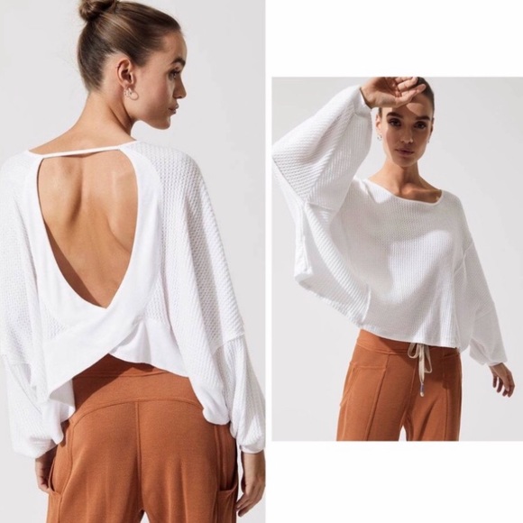 Closeout▪️Free People Olive-Open Back Thermal - Picture 1 of 4